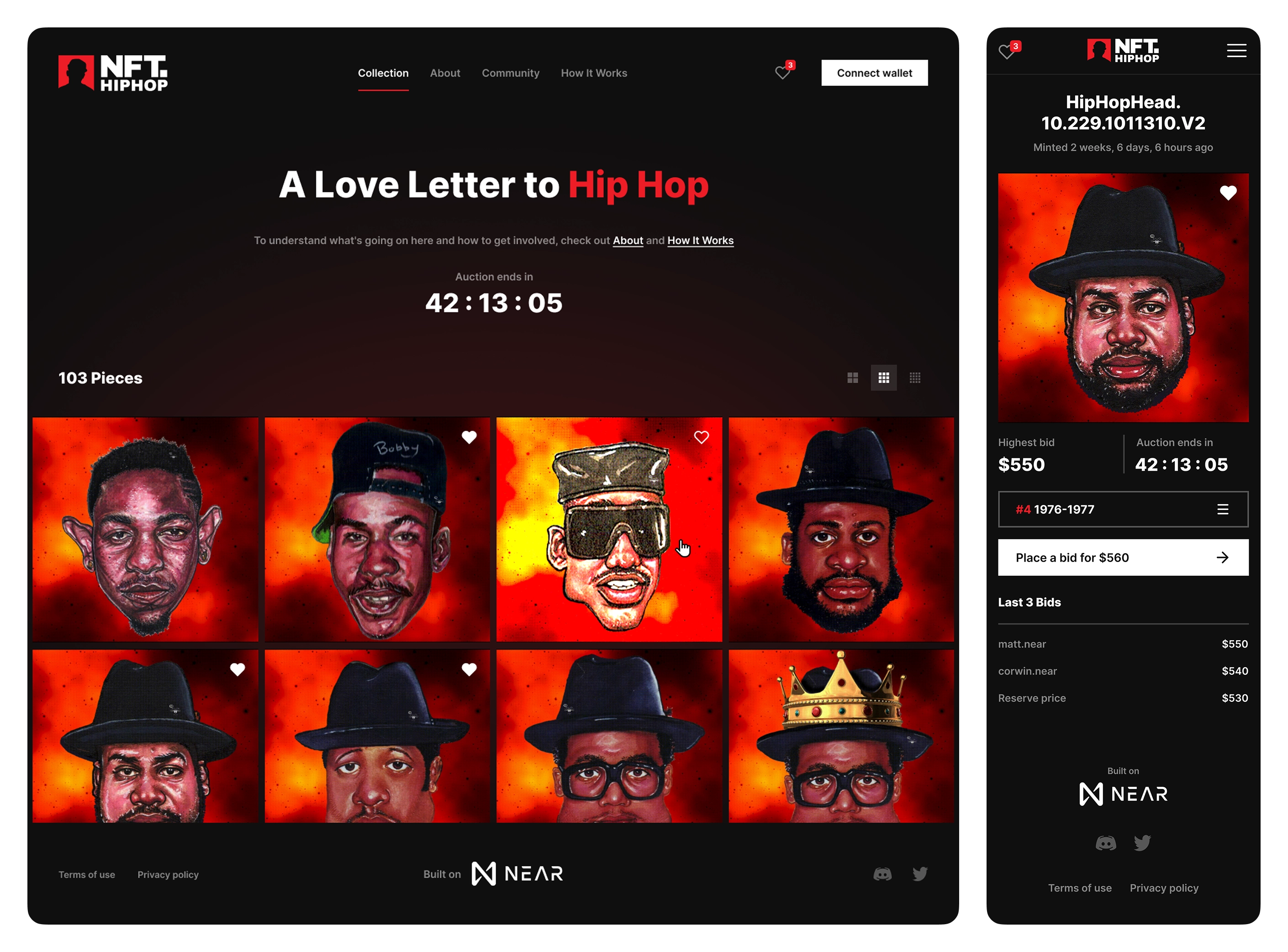 NEAR Inc. app screens